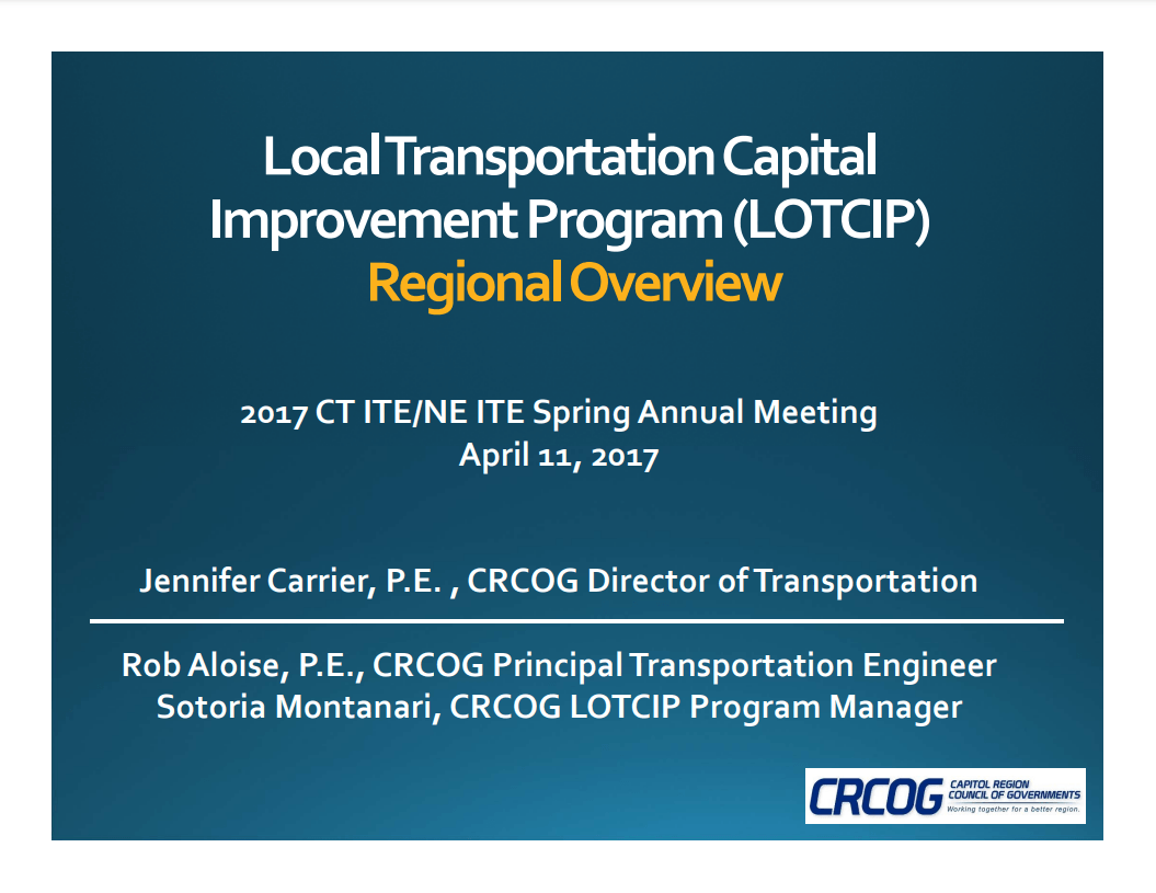 2017 LOTCIP Regional Overview