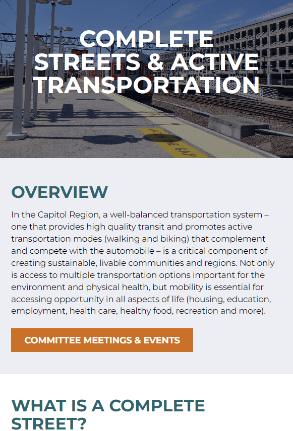 Complete Streets Webpage